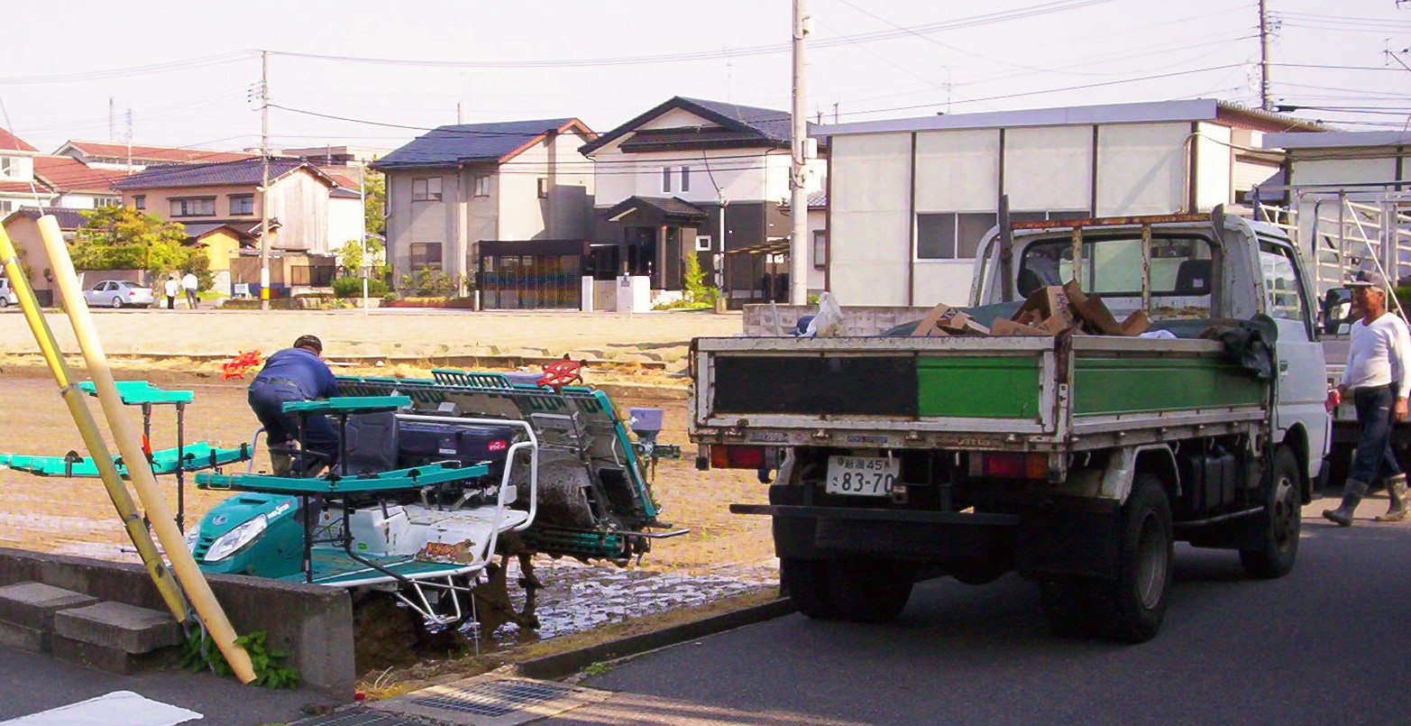Rice-planting, Golden Week 2009, less than a block from my place.