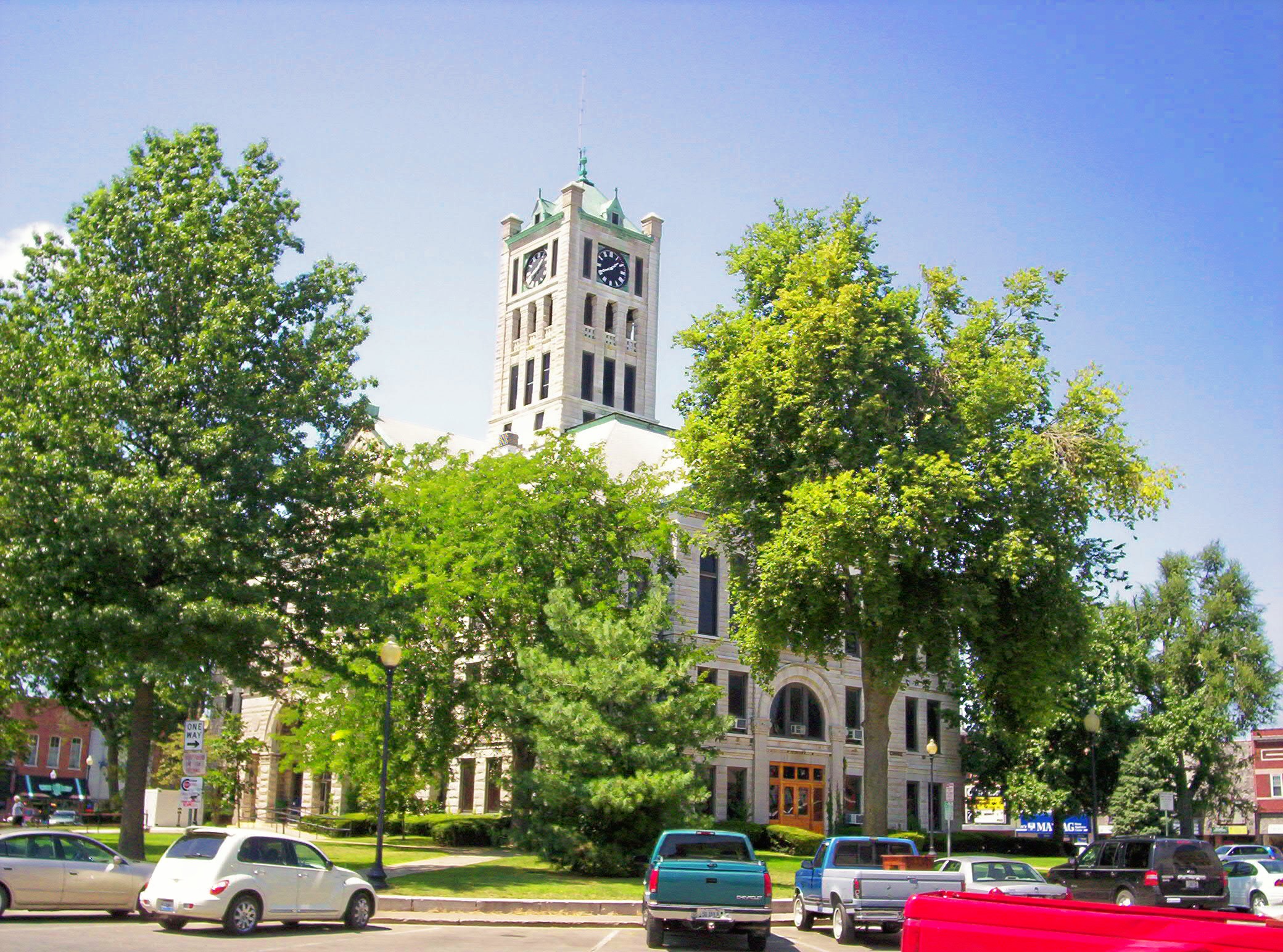 The Christian County Courthouse in Taylorville, Illinois